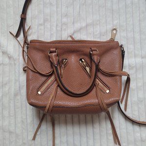 Rebecca Minkoff Micro Moto Satchel Bag Brown